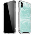 Mint Marbling iPhone XS Max Clear Case